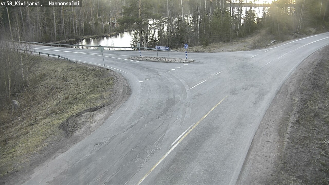 Weather Camera Image Väg 58 Kivijärvi, Hannonsalmi, Kivijärvi, Keski-Suomi