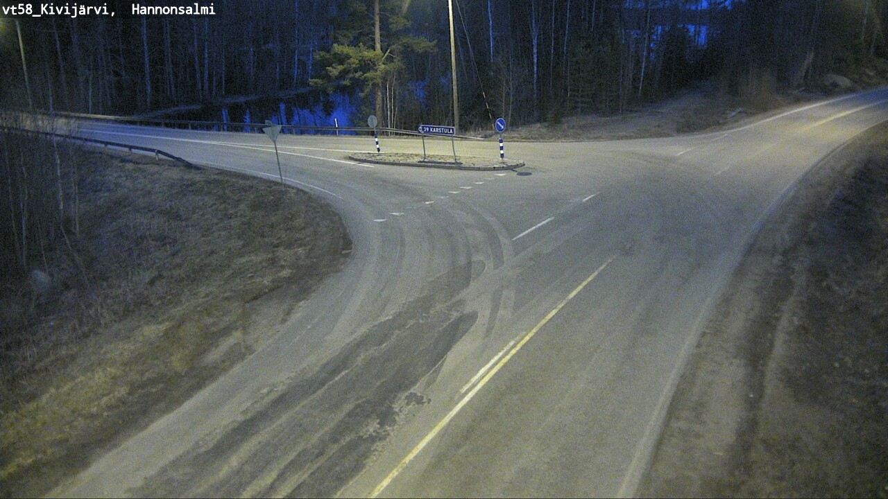 Weather Camera Image Väg 58 Kivijärvi, Hannonsalmi, Kivijärvi, Keski-Suomi