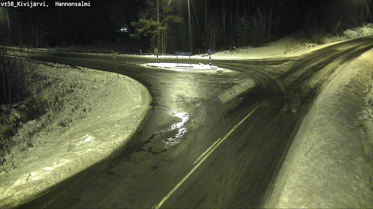 Weather Camera Image Väg 58 Kivijärvi, Hannonsalmi, Kivijärvi, Keski-Suomi