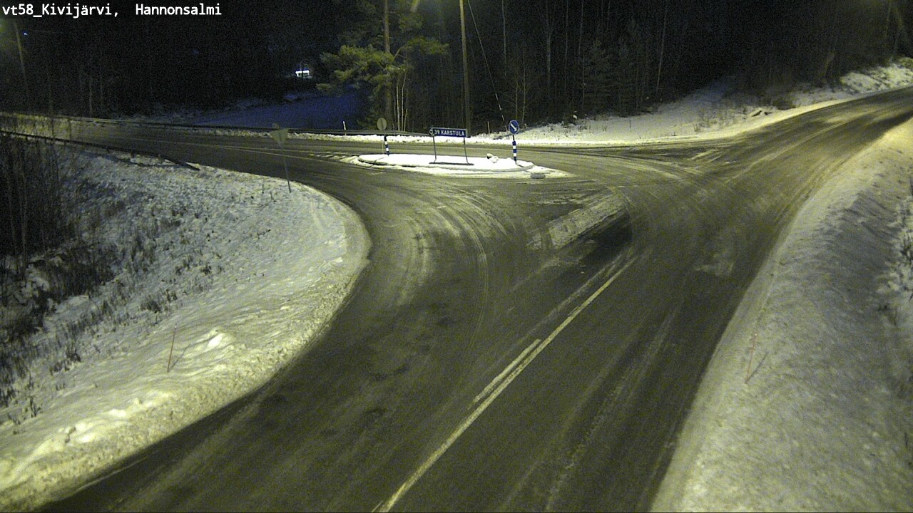 Weather Camera Image Road 58 Kivijärvi, Hannonsalmi, Kivijärvi, Keski-Suomi