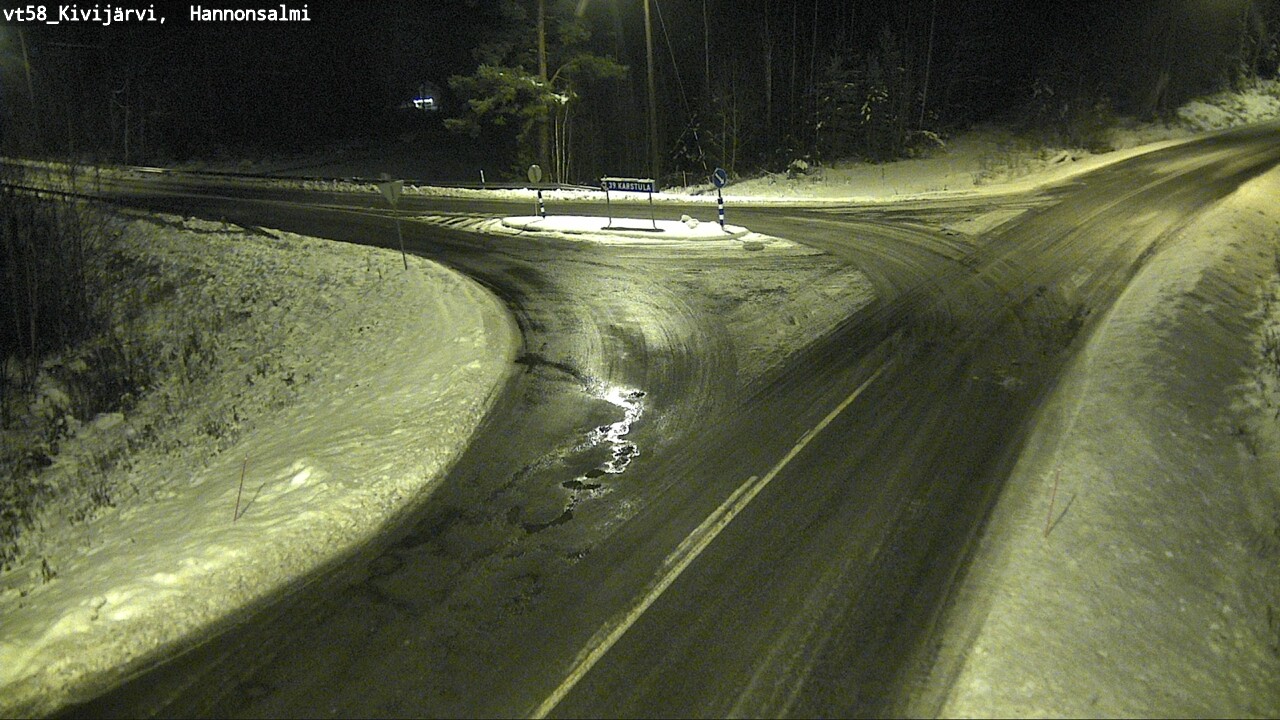 Weather Camera Image Väg 58 Kivijärvi, Hannonsalmi, Kivijärvi, Keski-Suomi