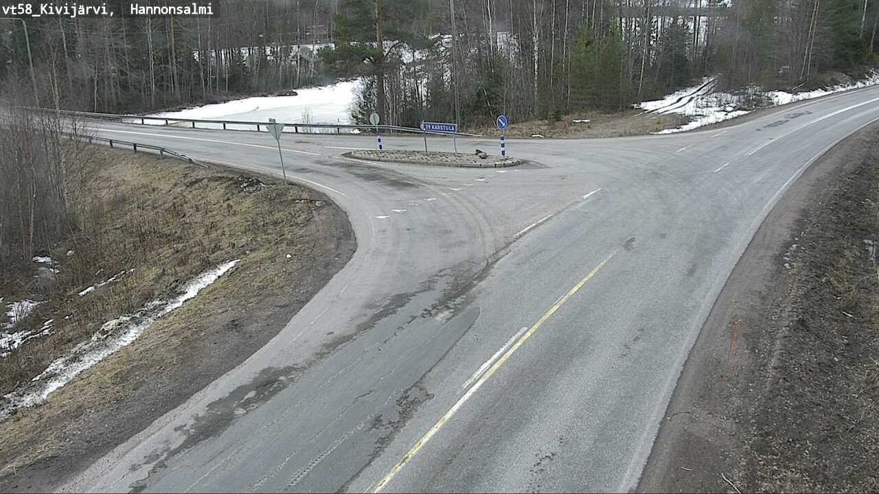 Weather Camera Image Road 58 Kivijärvi, Hannonsalmi, Kivijärvi, Keski-Suomi