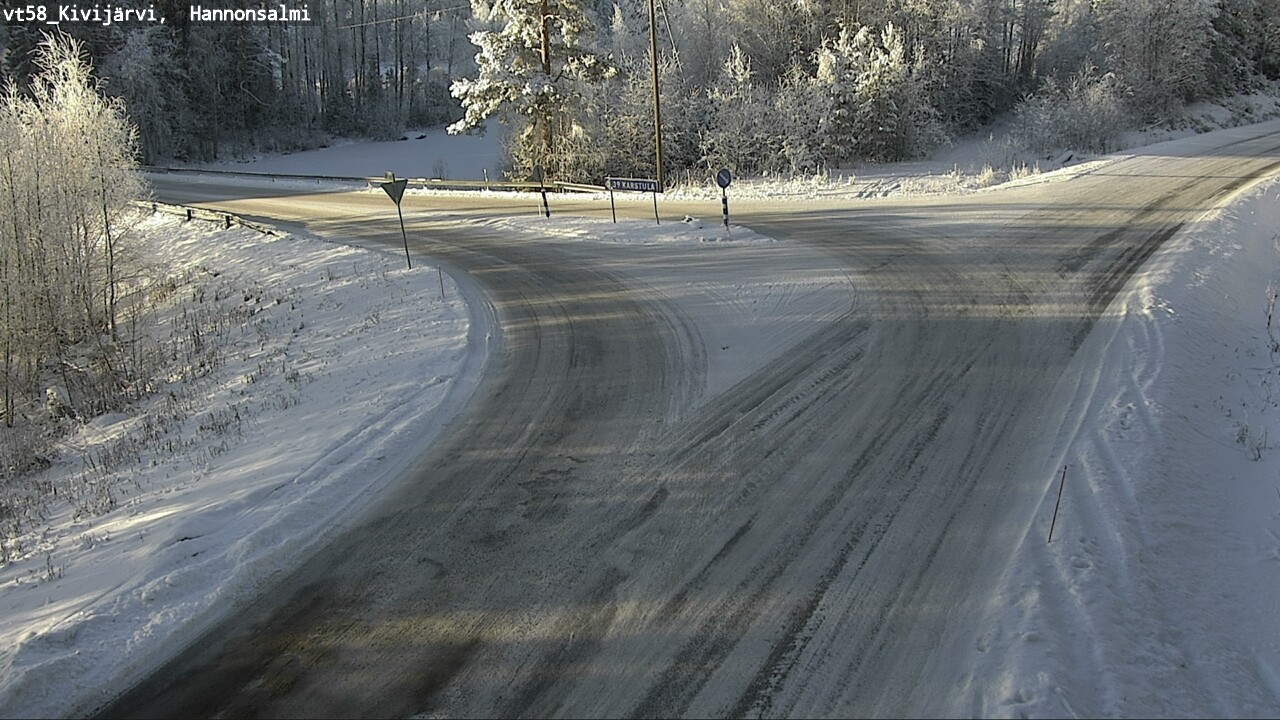 Weather Camera Image Road 58 Kivijärvi, Hannonsalmi, Kivijärvi, Keski-Suomi