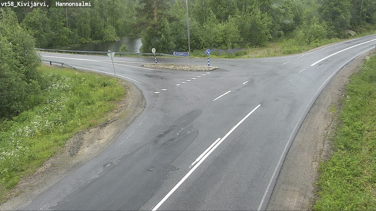Weather Camera Image Väg 58 Kivijärvi, Hannonsalmi, Kivijärvi, Keski-Suomi