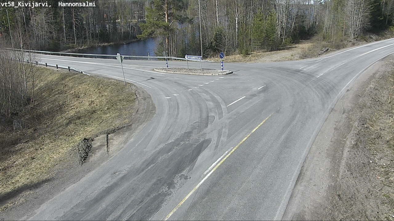 Weather Camera Image Väg 58 Kivijärvi, Hannonsalmi, Kivijärvi, Keski-Suomi