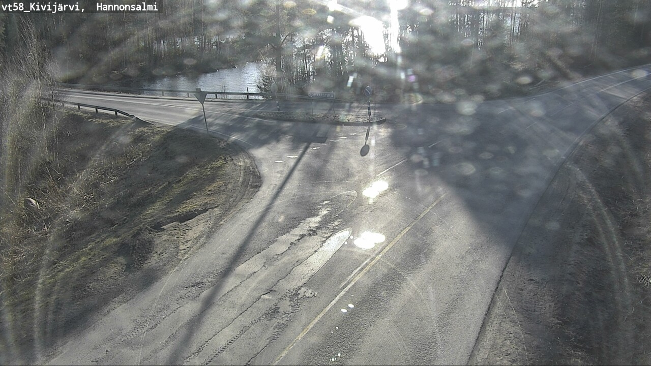 Weather Camera Image Väg 58 Kivijärvi, Hannonsalmi, Kivijärvi, Keski-Suomi