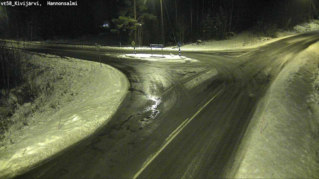 Weather Camera Image Väg 58 Kivijärvi, Hannonsalmi, Kivijärvi, Keski-Suomi