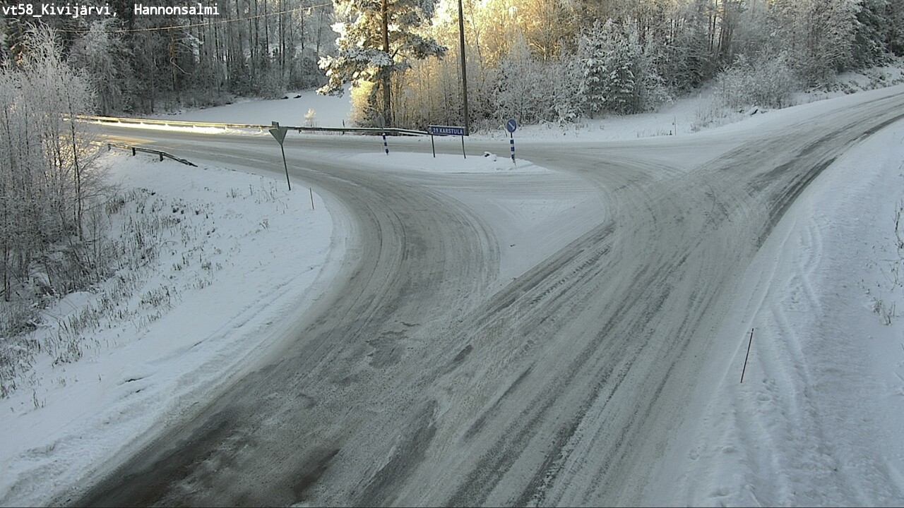 Weather Camera Image Road 58 Kivijärvi, Hannonsalmi, Kivijärvi, Keski-Suomi