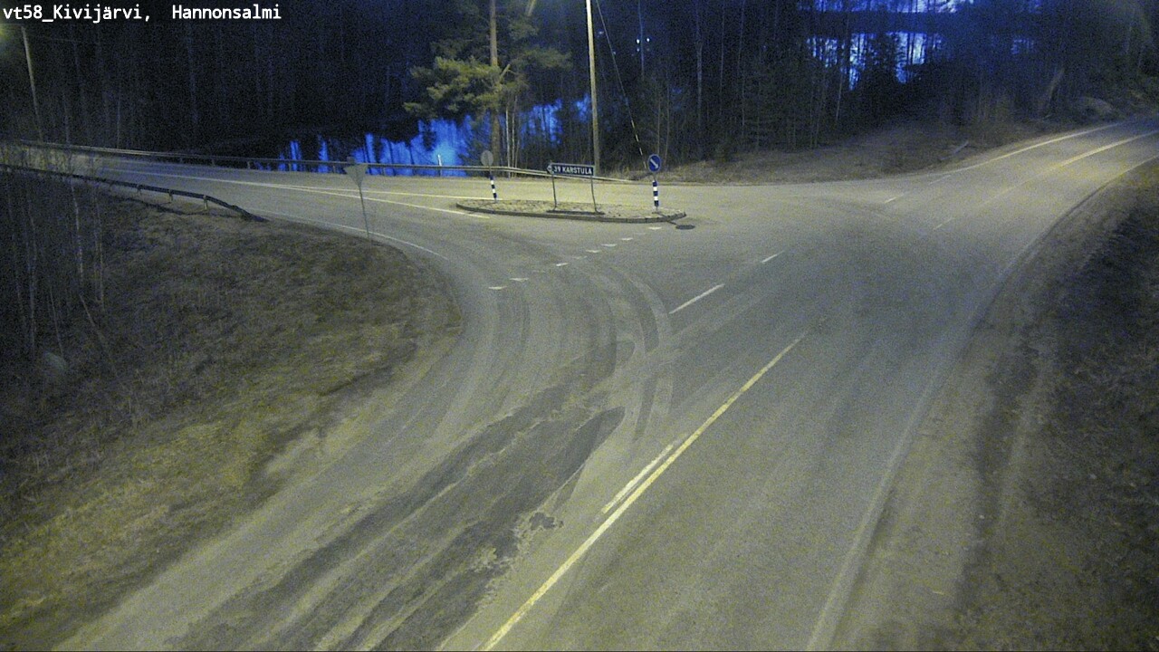 Weather Camera Image Väg 58 Kivijärvi, Hannonsalmi, Kivijärvi, Keski-Suomi