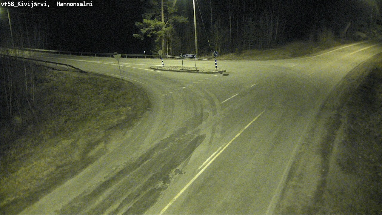 Weather Camera Image Road 58 Kivijärvi, Hannonsalmi, Kivijärvi, Keski-Suomi