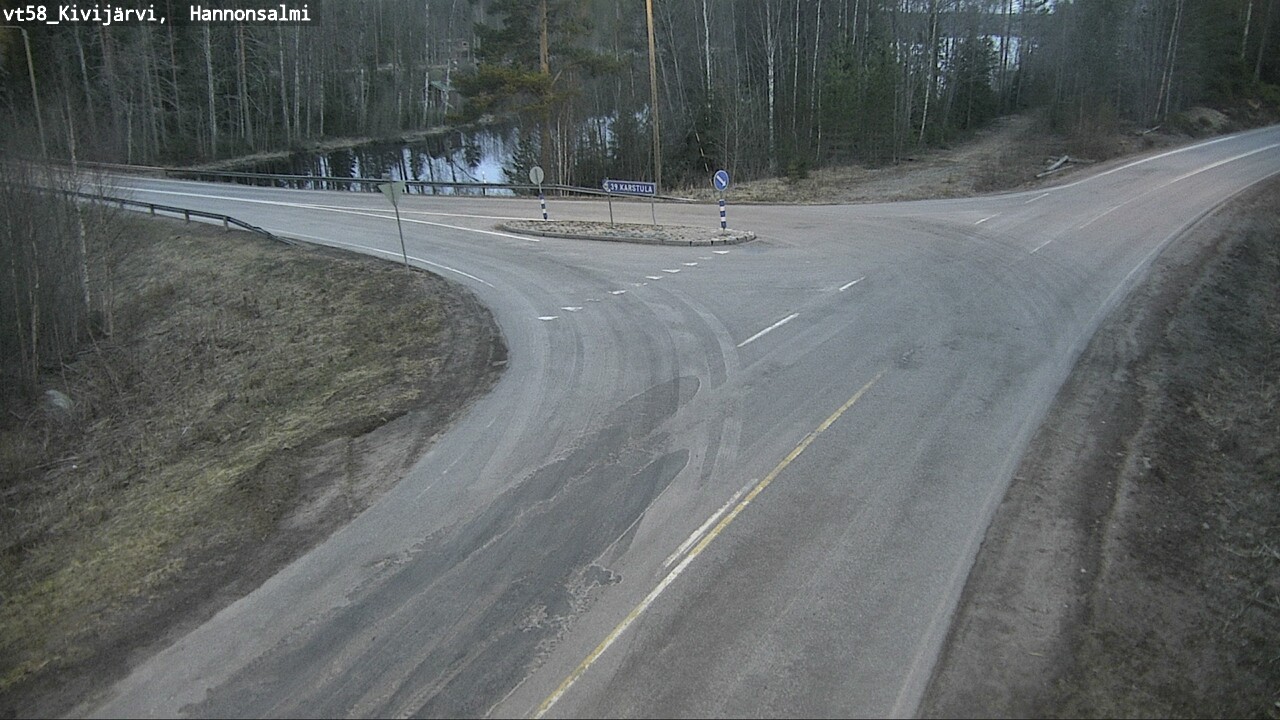 Weather Camera Image Väg 58 Kivijärvi, Hannonsalmi, Kivijärvi, Keski-Suomi