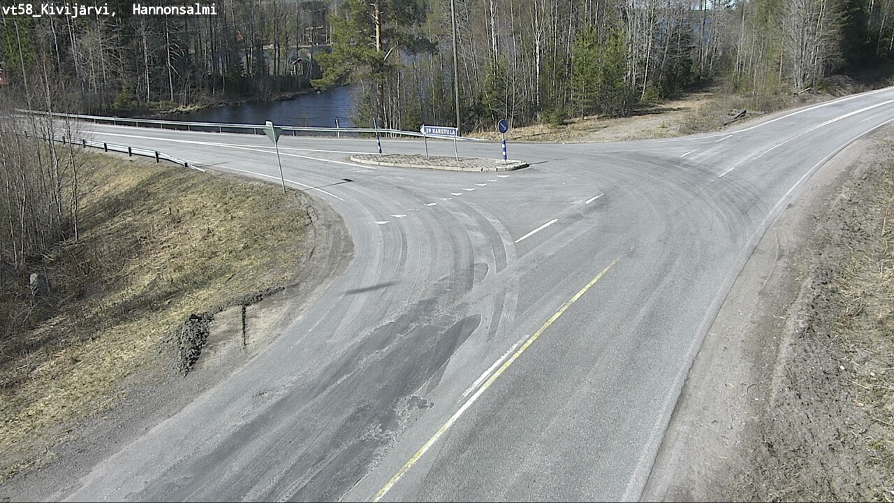 Weather Camera Image Väg 58 Kivijärvi, Hannonsalmi, Kivijärvi, Keski-Suomi