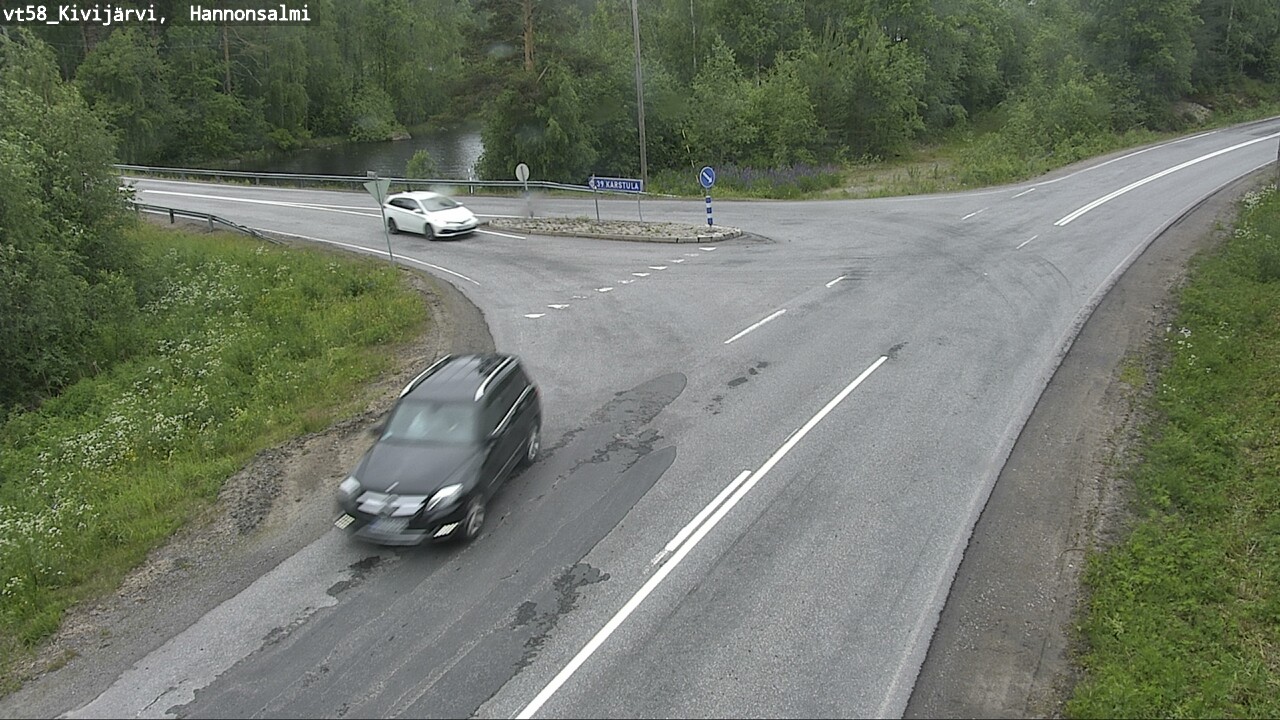 Weather Camera Image Road 58 Kivijärvi, Hannonsalmi, Kivijärvi, Keski-Suomi