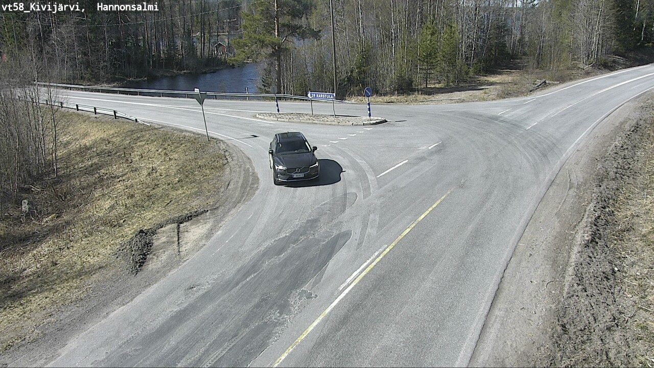 Weather Camera Image Väg 58 Kivijärvi, Hannonsalmi, Kivijärvi, Keski-Suomi