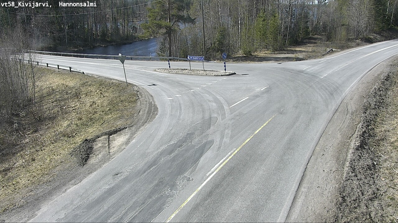 Weather Camera Image Väg 58 Kivijärvi, Hannonsalmi, Kivijärvi, Keski-Suomi