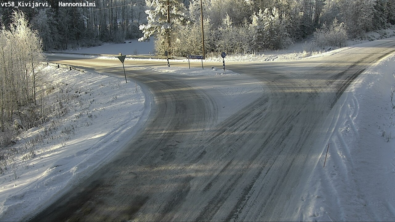 Weather Camera Image Road 58 Kivijärvi, Hannonsalmi, Kivijärvi, Keski-Suomi