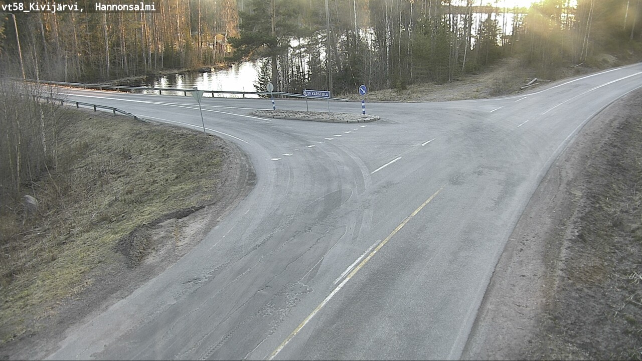 Weather Camera Image Väg 58 Kivijärvi, Hannonsalmi, Kivijärvi, Keski-Suomi