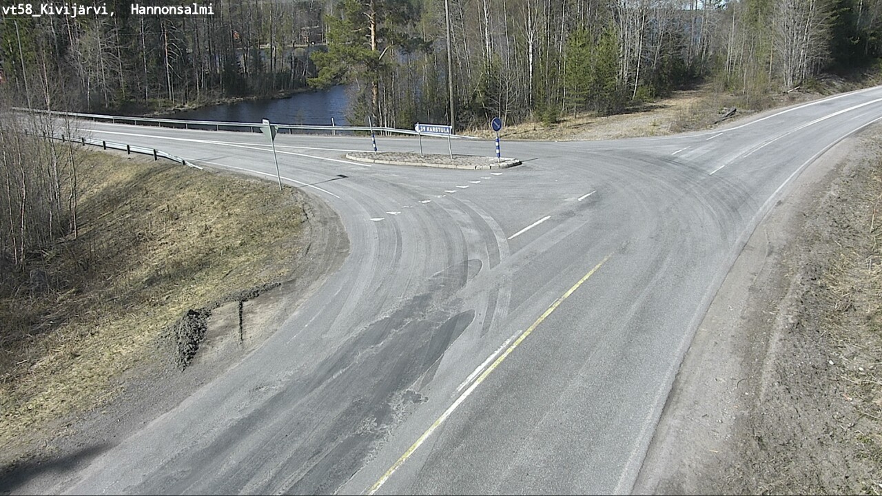 Weather Camera Image Väg 58 Kivijärvi, Hannonsalmi, Kivijärvi, Keski-Suomi