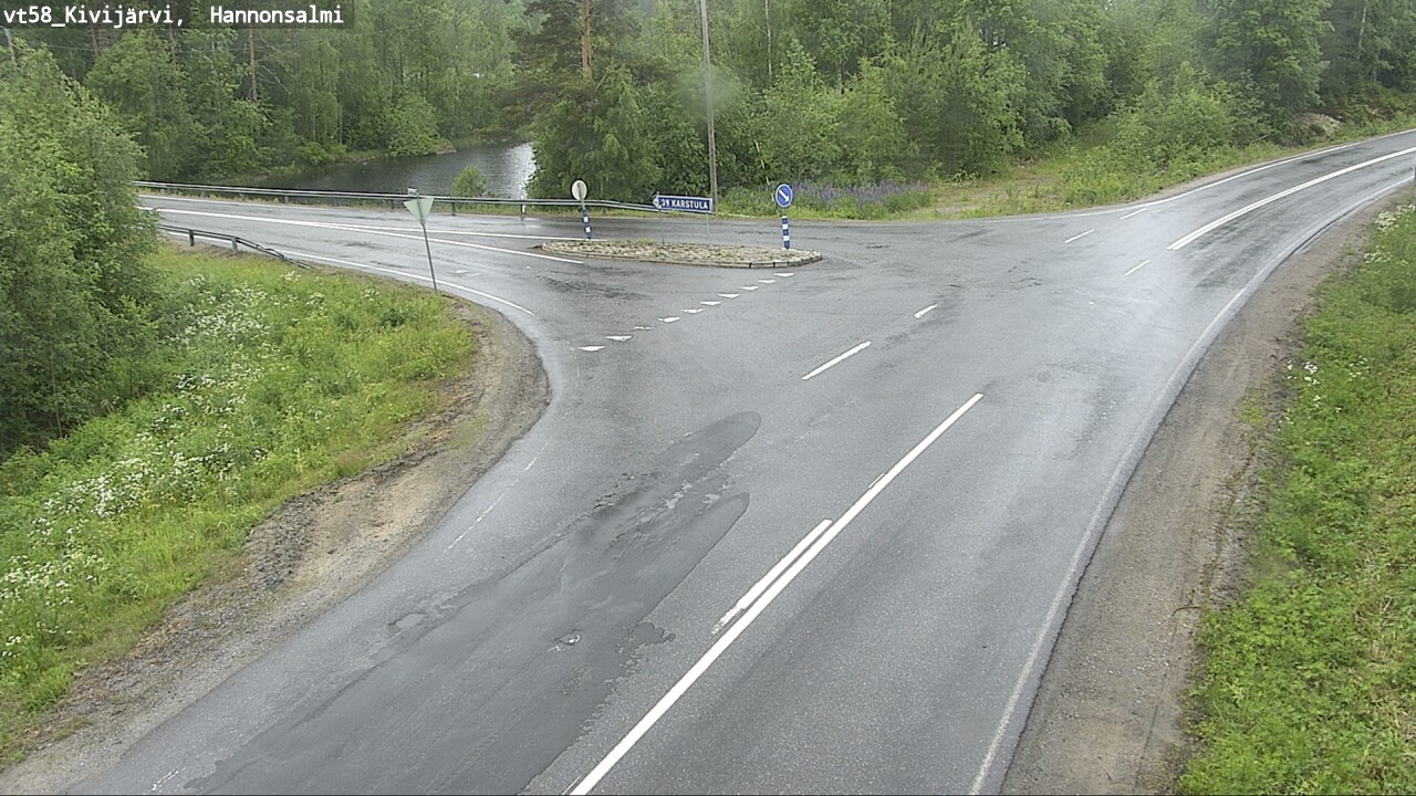 Weather Camera Image Väg 58 Kivijärvi, Hannonsalmi, Kivijärvi, Keski-Suomi