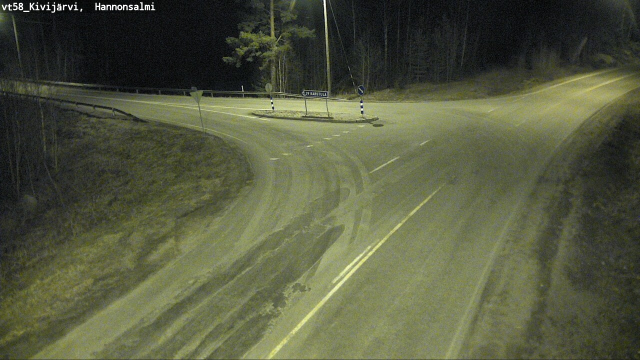 Weather Camera Image Väg 58 Kivijärvi, Hannonsalmi, Kivijärvi, Keski-Suomi