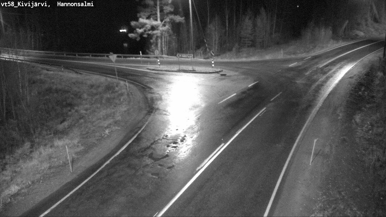 Weather Camera Image Road 58 Kivijärvi, Hannonsalmi, Kivijärvi, Keski-Suomi