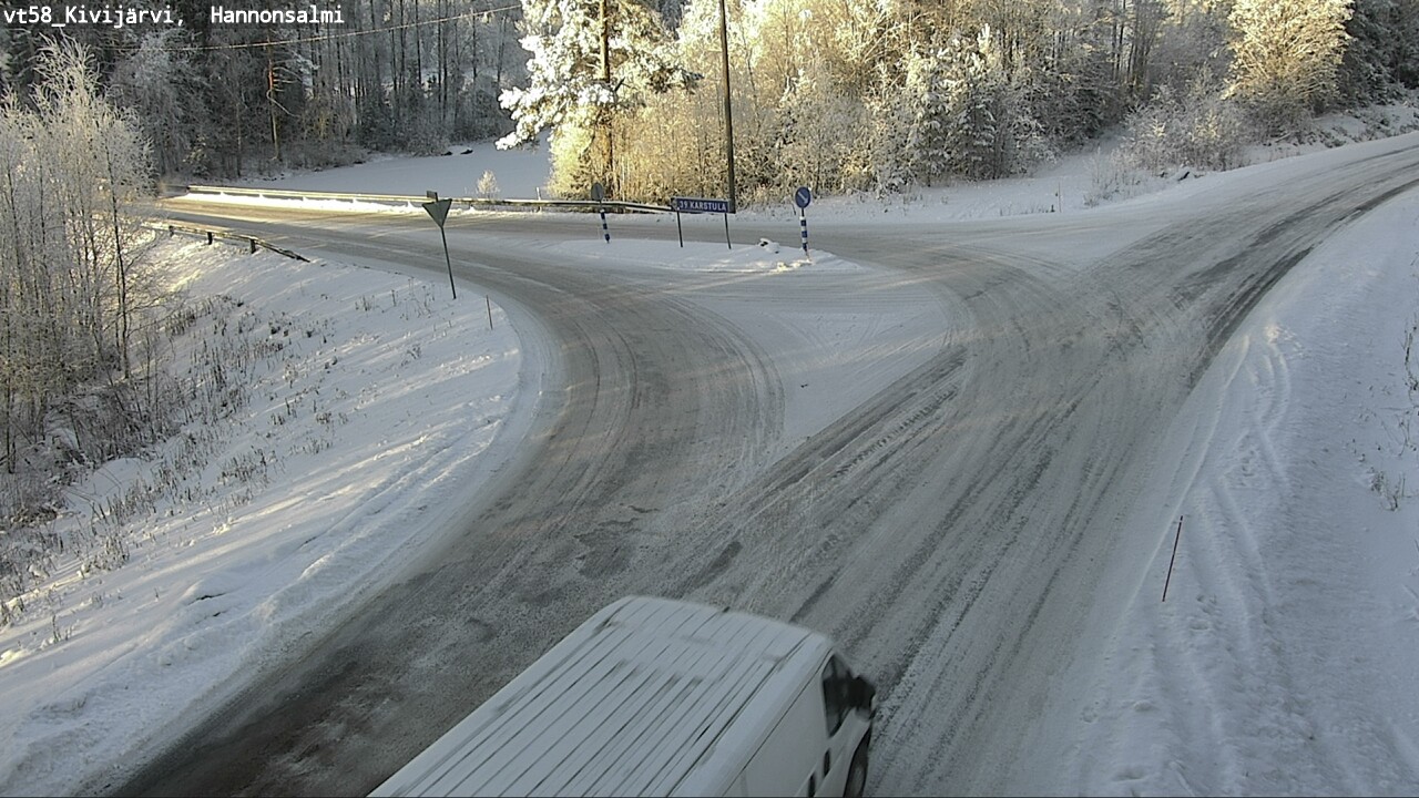 Weather Camera Image Road 58 Kivijärvi, Hannonsalmi, Kivijärvi, Keski-Suomi