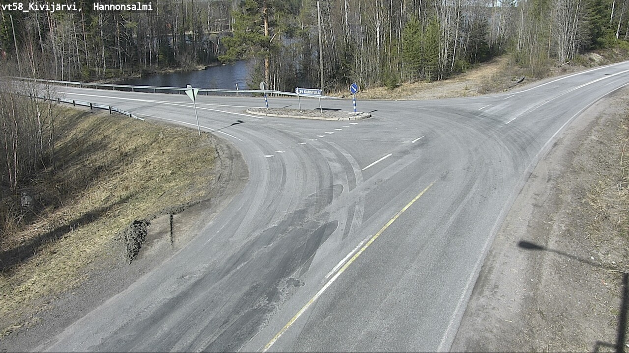 Weather Camera Image Väg 58 Kivijärvi, Hannonsalmi, Kivijärvi, Keski-Suomi
