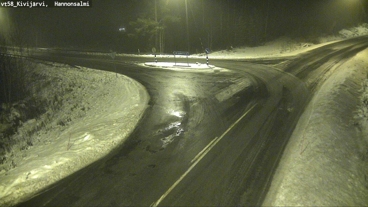 Weather Camera Image Väg 58 Kivijärvi, Hannonsalmi, Kivijärvi, Keski-Suomi