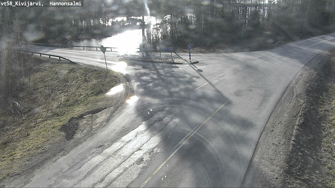 Weather Camera Image Väg 58 Kivijärvi, Hannonsalmi, Kivijärvi, Keski-Suomi