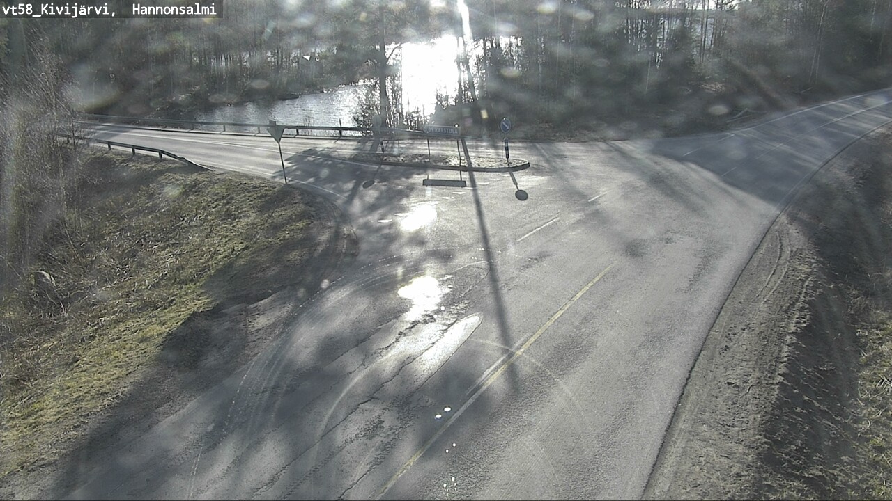 Weather Camera Image Väg 58 Kivijärvi, Hannonsalmi, Kivijärvi, Keski-Suomi