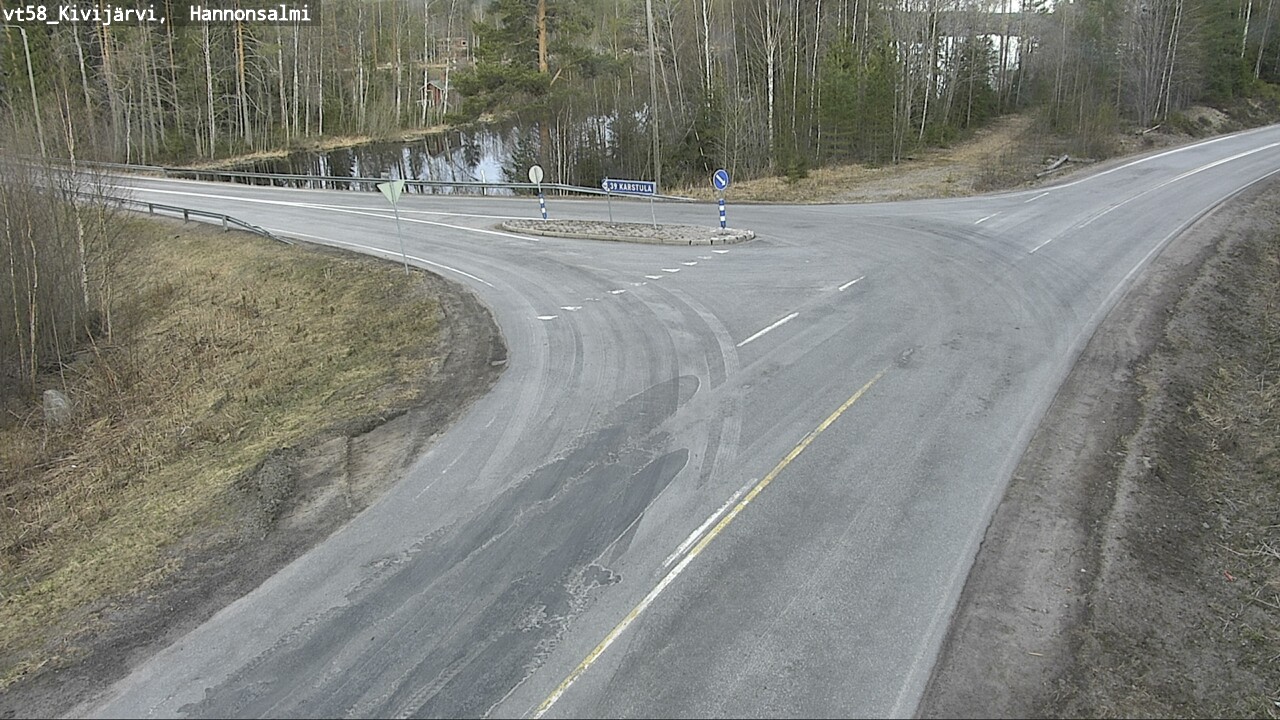 Weather Camera Image Väg 58 Kivijärvi, Hannonsalmi, Kivijärvi, Keski-Suomi