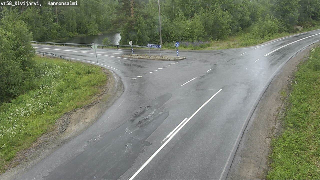 Weather Camera Image Väg 58 Kivijärvi, Hannonsalmi, Kivijärvi, Keski-Suomi