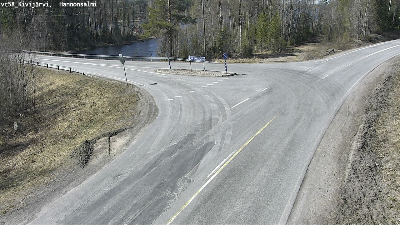 Weather Camera Image Väg 58 Kivijärvi, Hannonsalmi, Kivijärvi, Keski-Suomi