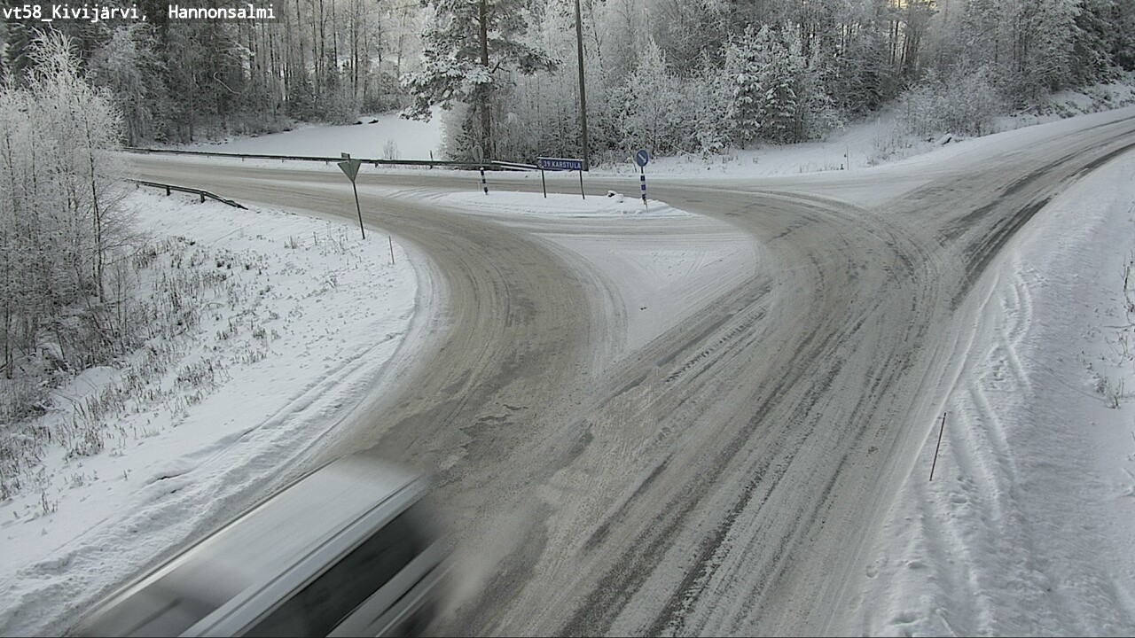 Weather Camera Image Road 58 Kivijärvi, Hannonsalmi, Kivijärvi, Keski-Suomi