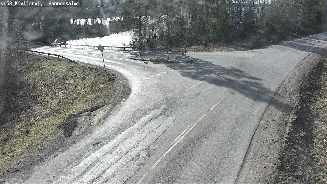 Weather Camera Image Väg 58 Kivijärvi, Hannonsalmi, Kivijärvi, Keski-Suomi