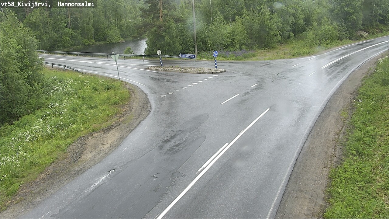 Weather Camera Image Väg 58 Kivijärvi, Hannonsalmi, Kivijärvi, Keski-Suomi