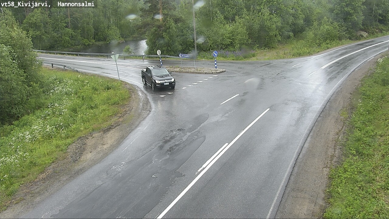 Weather Camera Image Väg 58 Kivijärvi, Hannonsalmi, Kivijärvi, Keski-Suomi