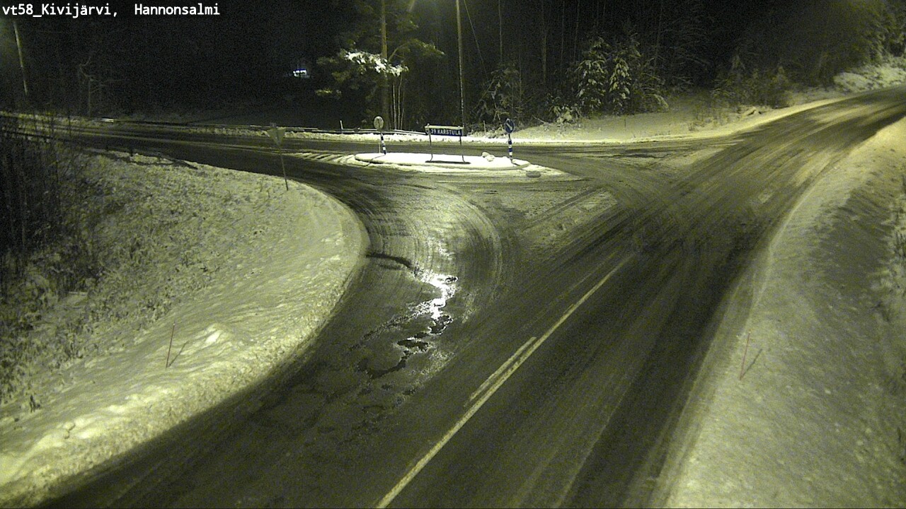 Weather Camera Image Väg 58 Kivijärvi, Hannonsalmi, Kivijärvi, Keski-Suomi