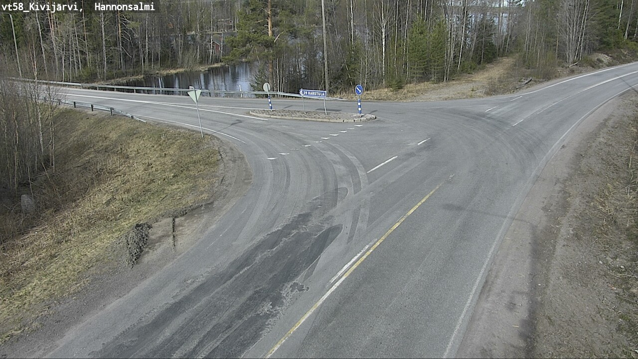 Weather Camera Image Road 58 Kivijärvi, Hannonsalmi, Kivijärvi, Keski-Suomi
