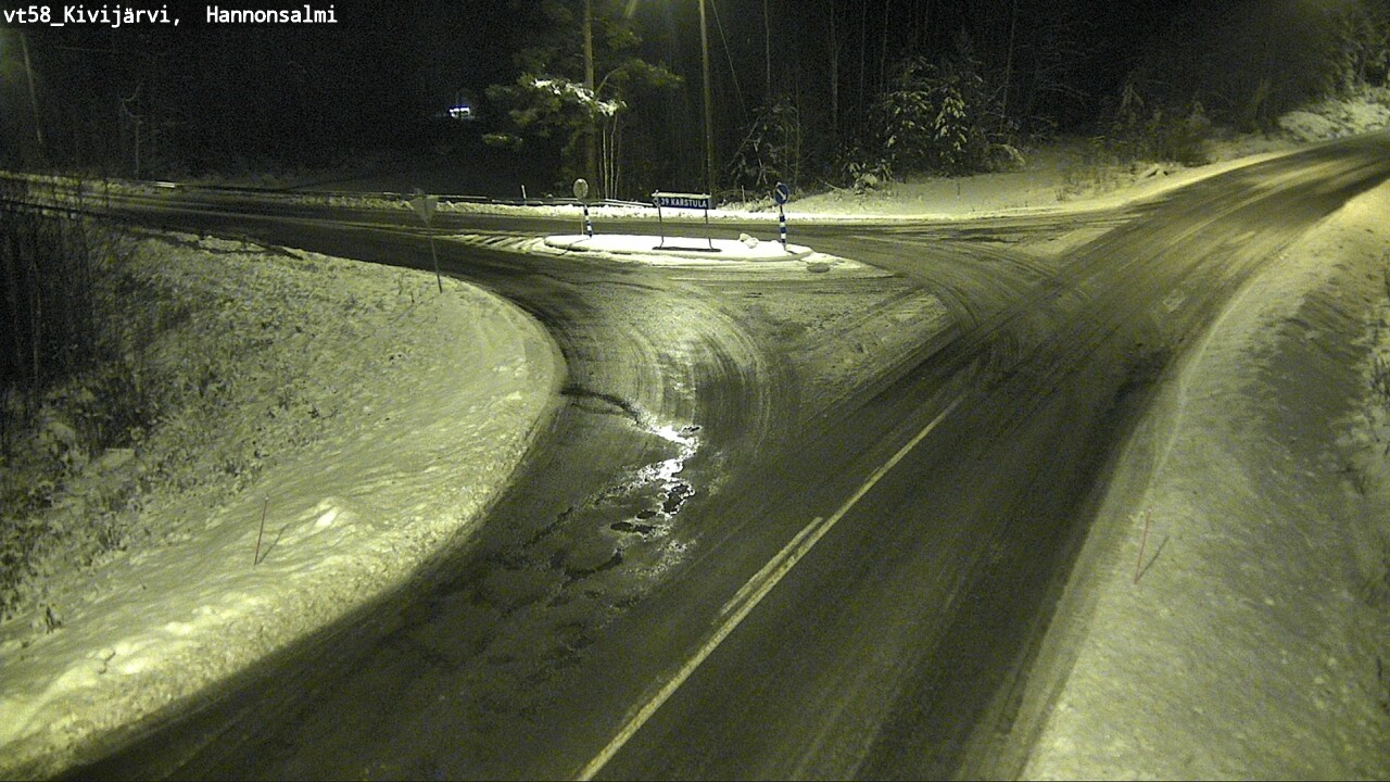 Weather Camera Image Väg 58 Kivijärvi, Hannonsalmi, Kivijärvi, Keski-Suomi