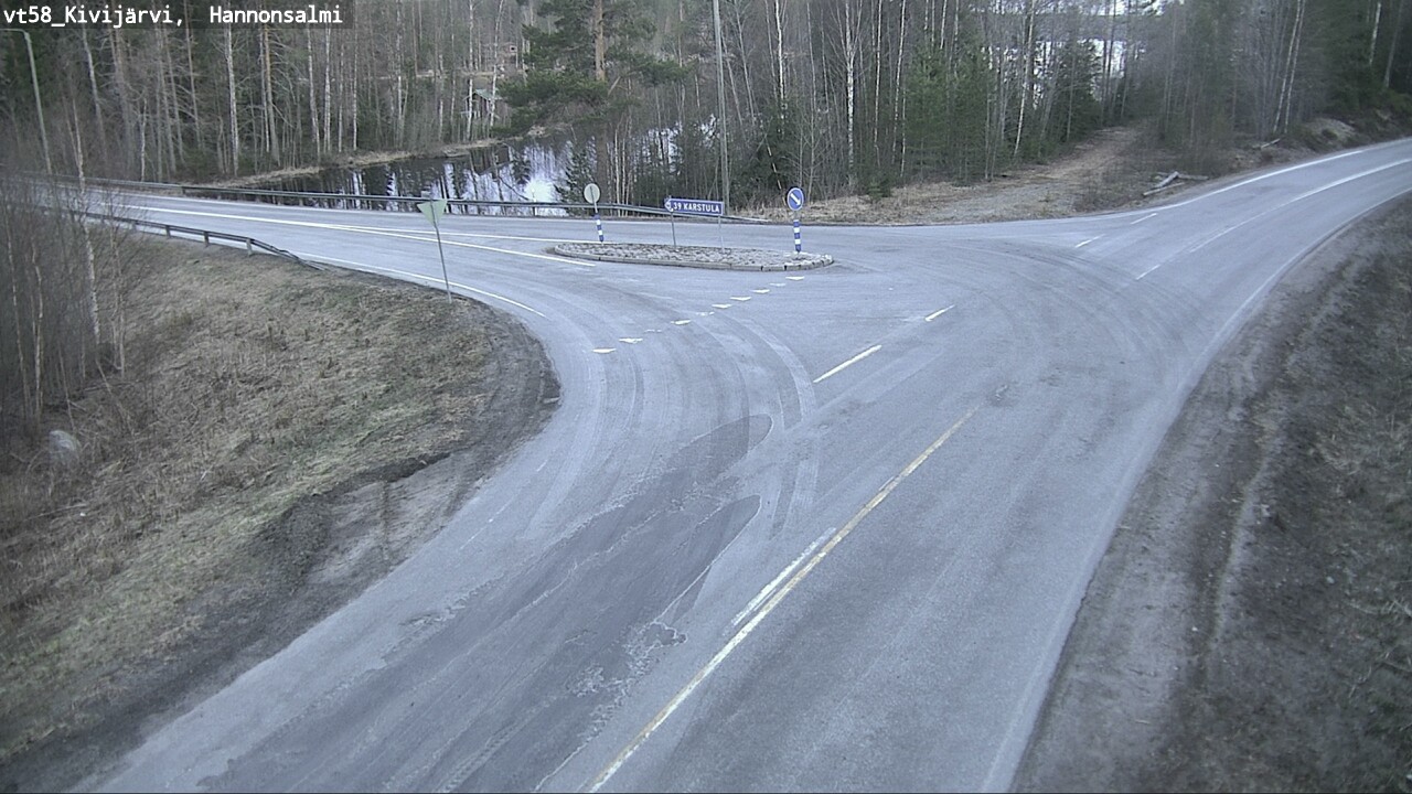 Weather Camera Image Väg 58 Kivijärvi, Hannonsalmi, Kivijärvi, Keski-Suomi