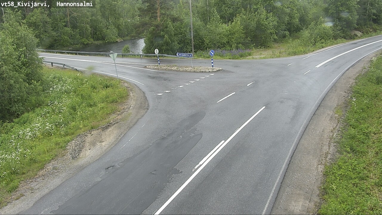 Weather Camera Image Väg 58 Kivijärvi, Hannonsalmi, Kivijärvi, Keski-Suomi