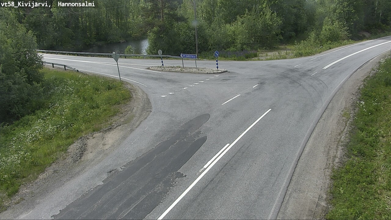 Kelikamerat Kuva Tie 58 Kivijärvi, Hannonsalmi, Kivijärvi, Keski-Suomi