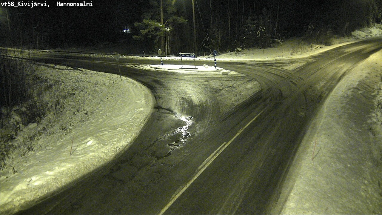 Weather Camera Image Väg 58 Kivijärvi, Hannonsalmi, Kivijärvi, Keski-Suomi