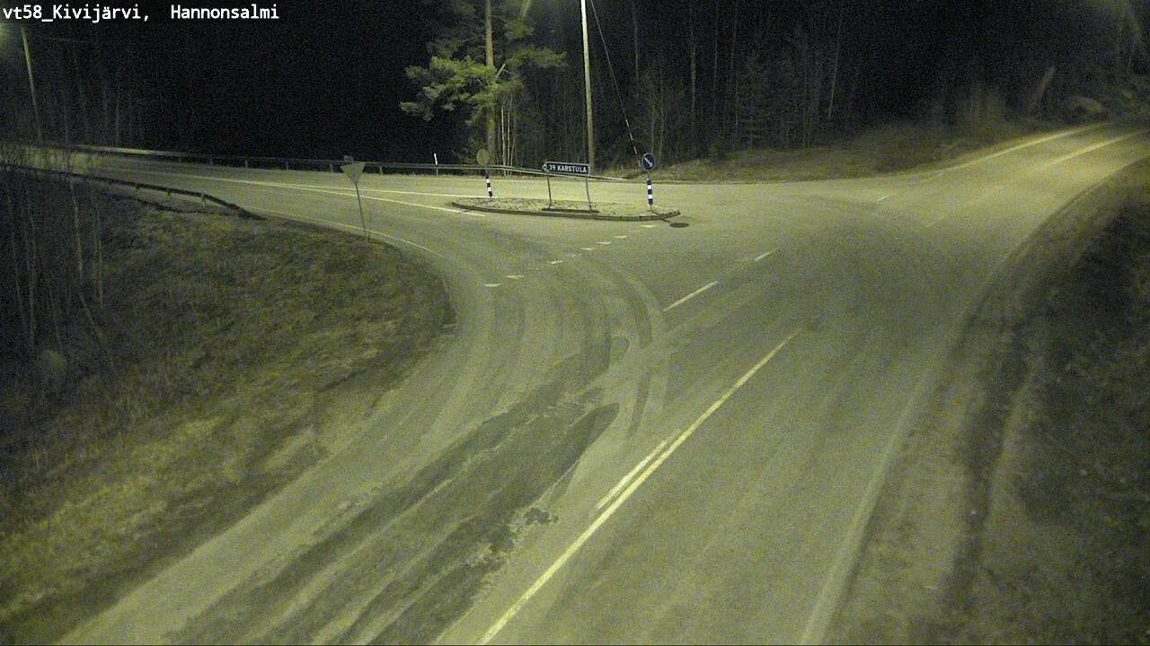 Weather Camera Image Väg 58 Kivijärvi, Hannonsalmi, Kivijärvi, Keski-Suomi