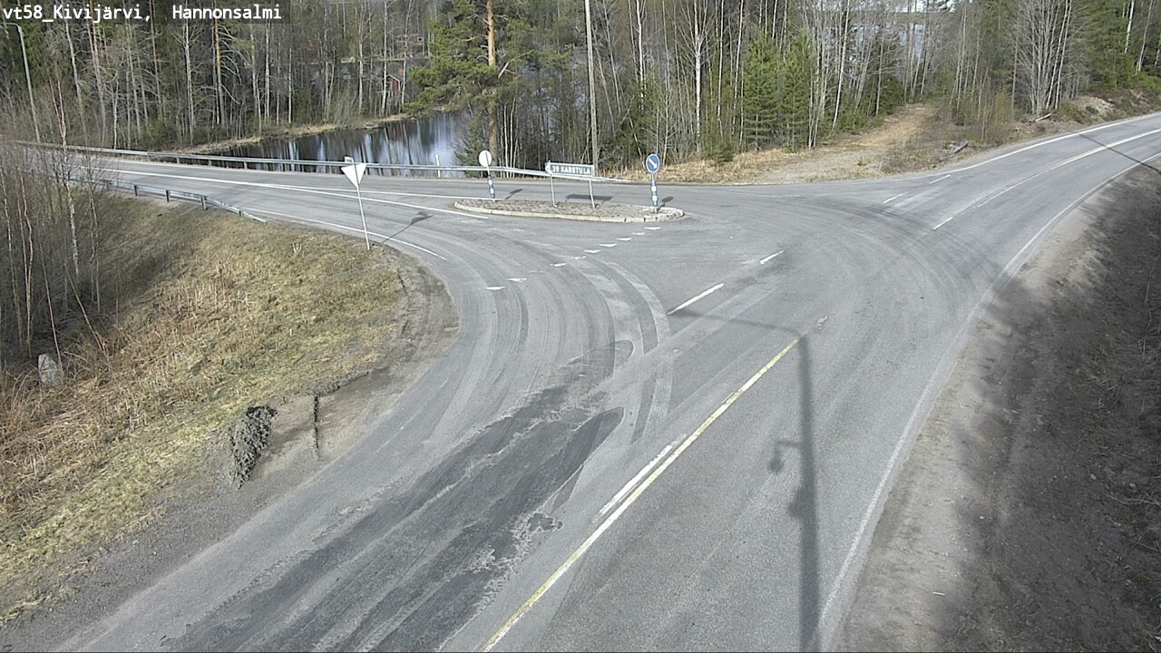 Weather Camera Image Road 58 Kivijärvi, Hannonsalmi, Kivijärvi, Keski-Suomi