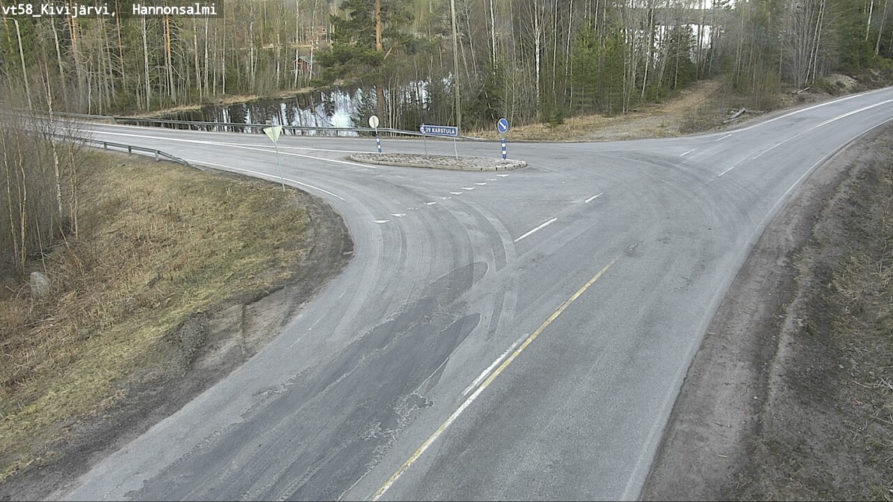 Weather Camera Image Väg 58 Kivijärvi, Hannonsalmi, Kivijärvi, Keski-Suomi