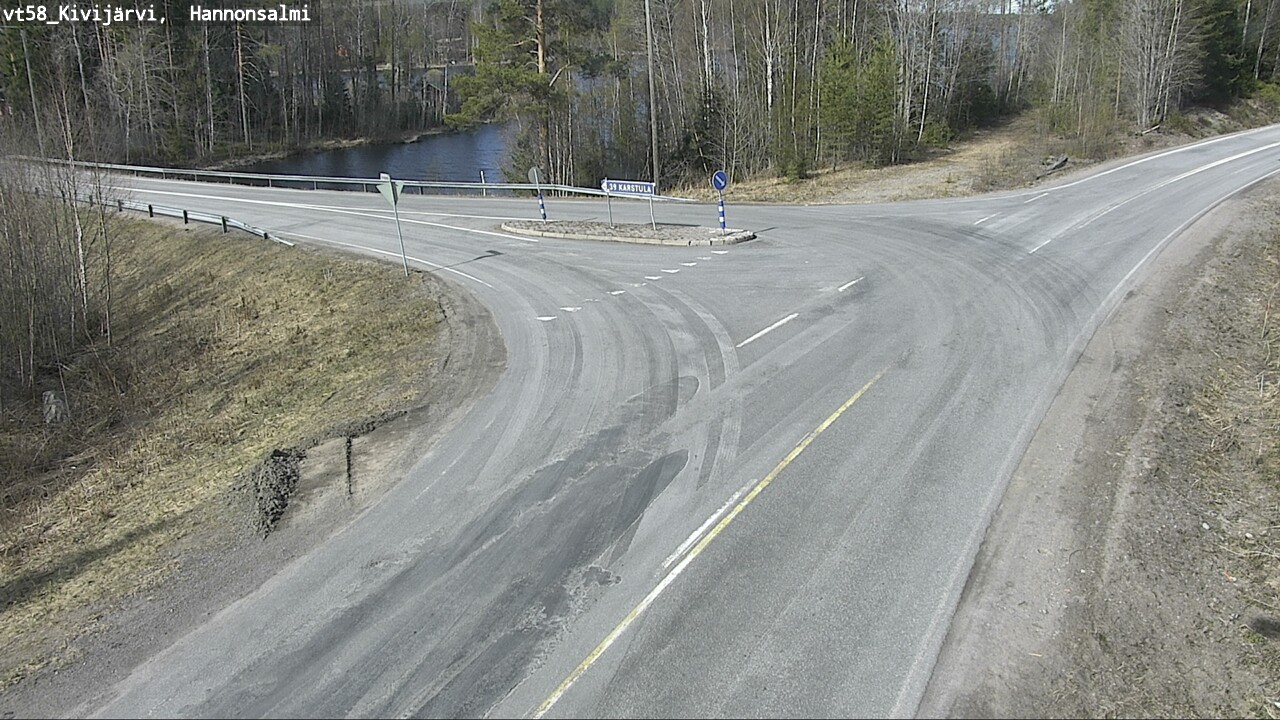Weather Camera Image Väg 58 Kivijärvi, Hannonsalmi, Kivijärvi, Keski-Suomi