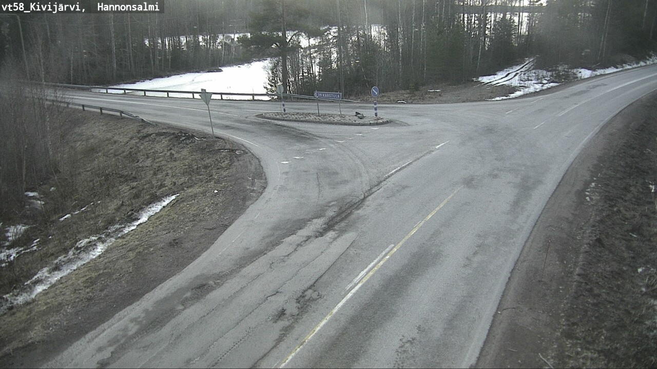 Weather Camera Image Road 58 Kivijärvi, Hannonsalmi, Kivijärvi, Keski-Suomi