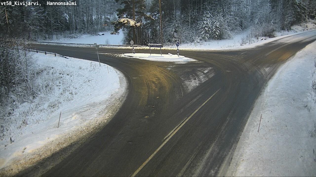 Weather Camera Image Väg 58 Kivijärvi, Hannonsalmi, Kivijärvi, Keski-Suomi